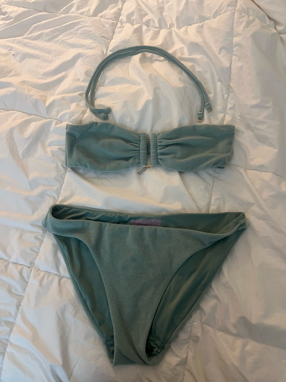 Victoria's Secret Seafoam Green Bandeau Bikini Set